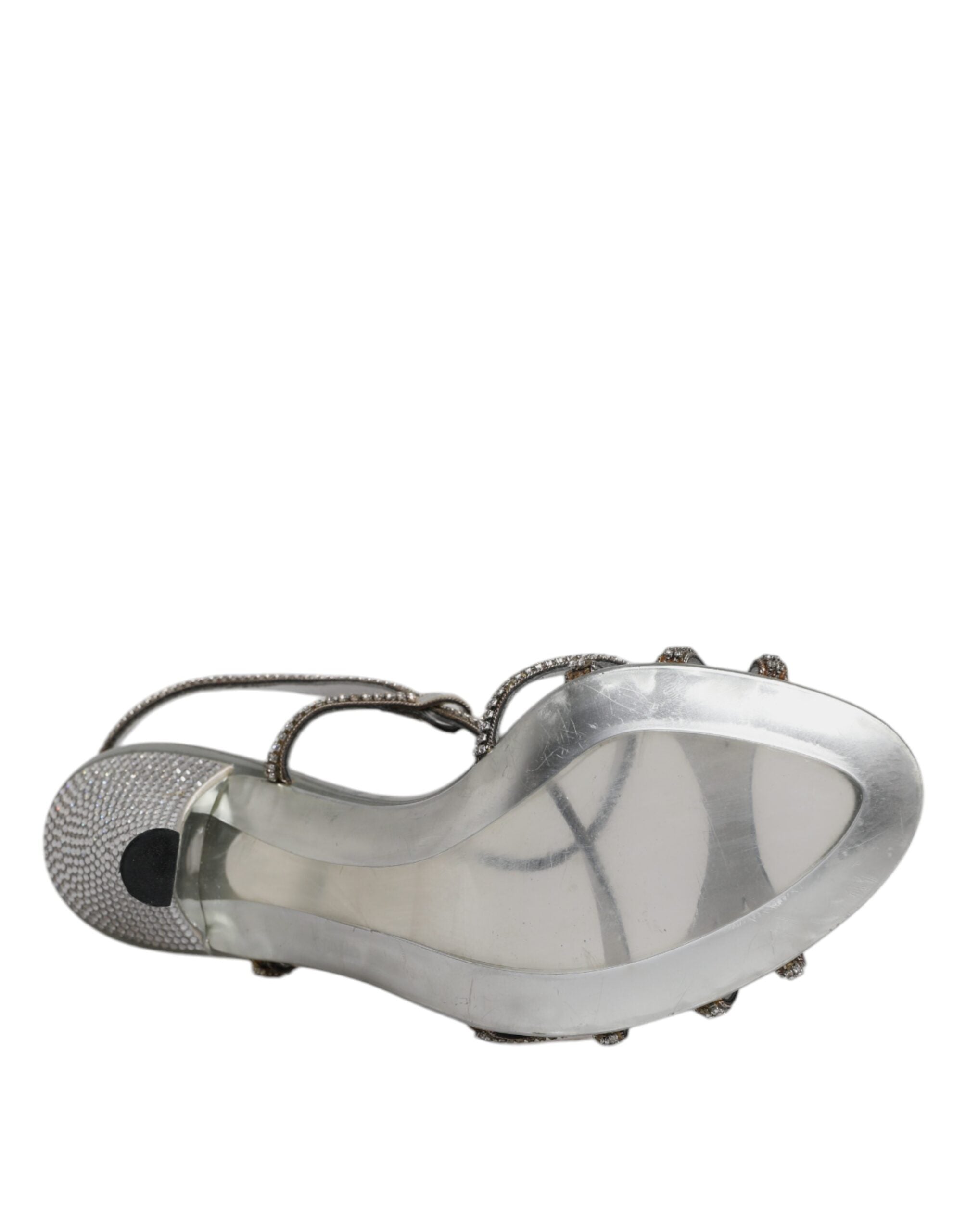 Sølvfargede Krystall Slingback KEIRA Sandaler Sko