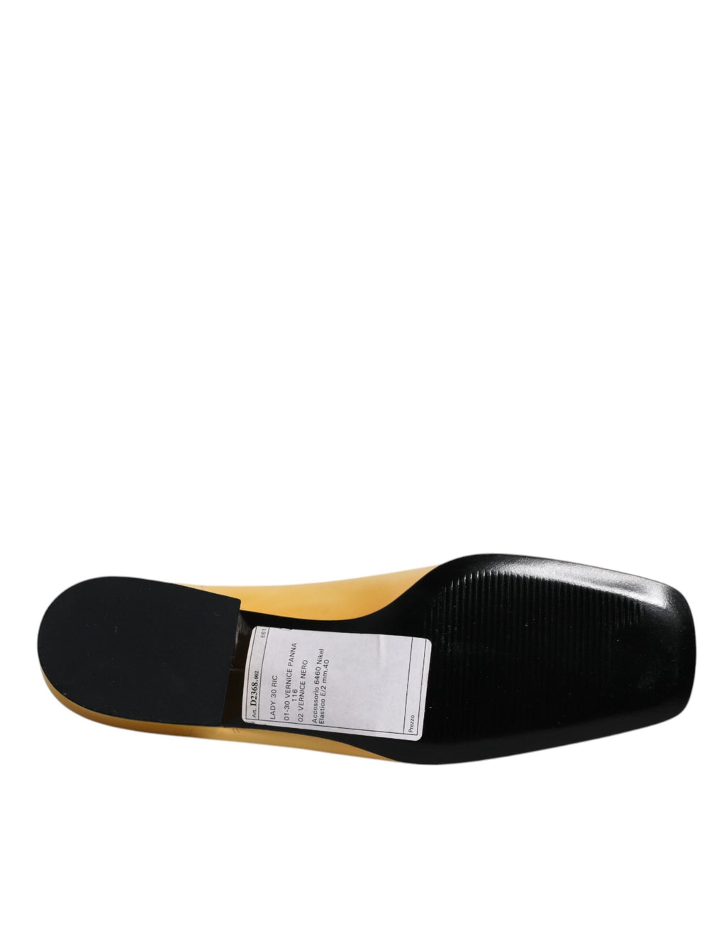 Gule slip-on mokassinsko i skinn med logoplakett