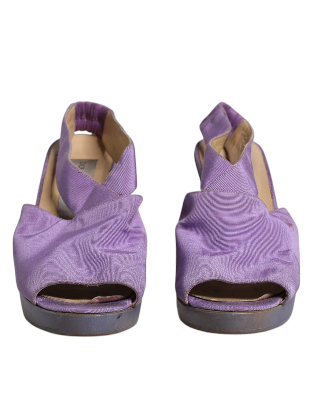 Lila Platå Slingback Klackar Sandaler Skor