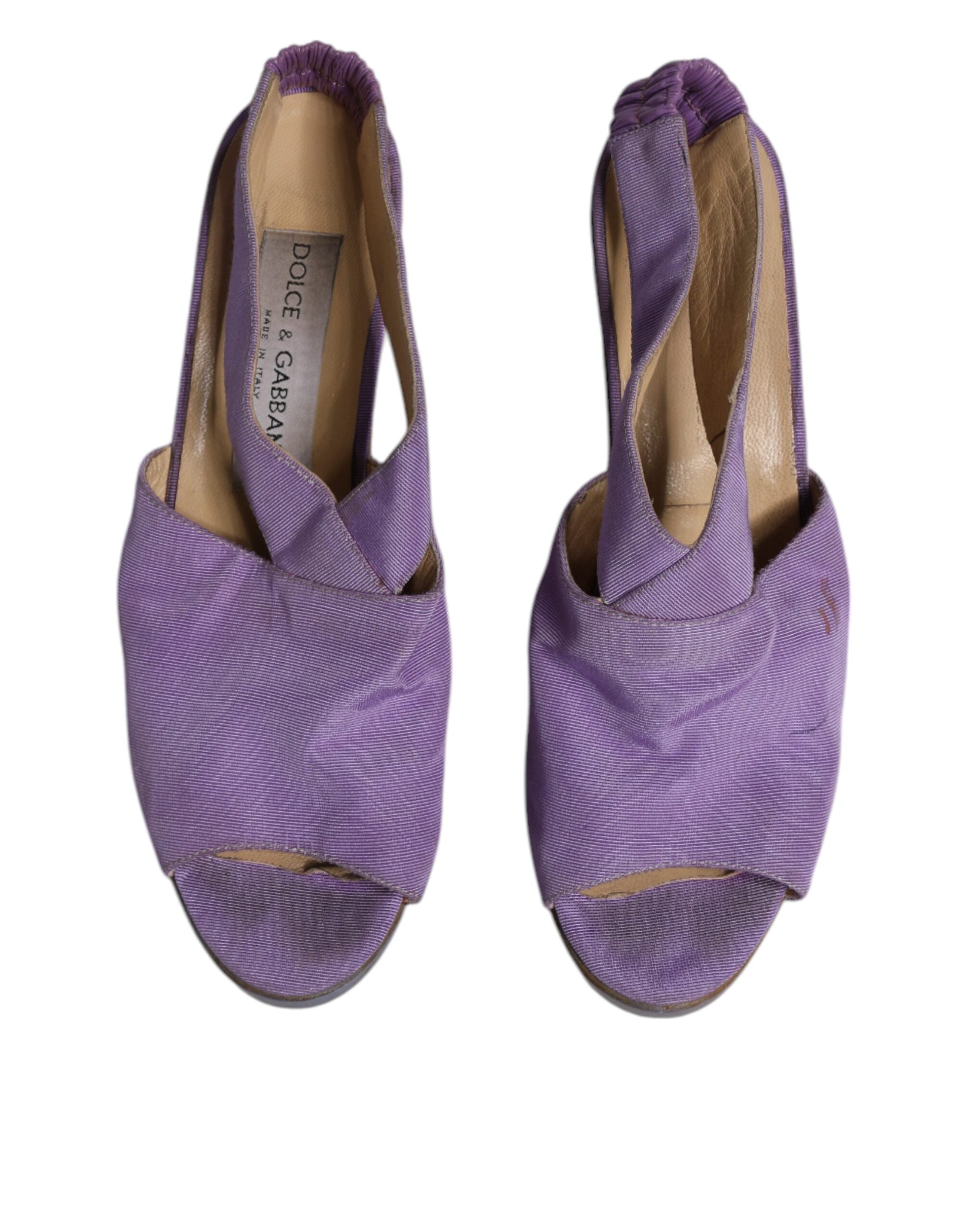 Lila Platå Slingback Klackar Sandaler Skor