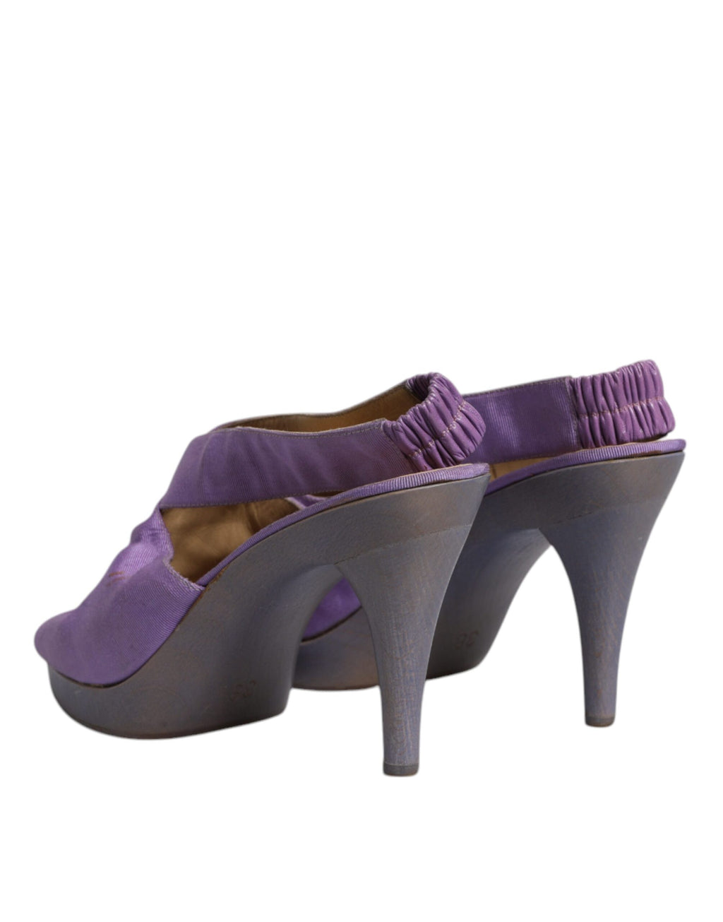 Lila Platå Slingback Klackar Sandaler Skor