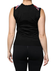 Dolce & Gabbana Multicolor Floral Silk Sleeveless Tank Blouse Top