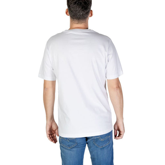 Vit bomulls-T-shirt