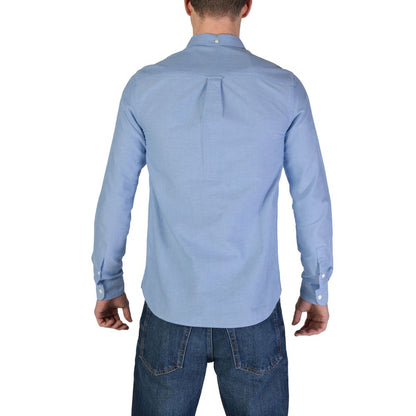 Lyle &amp; Scott Blå Skjorta i Ekologisk Bomull