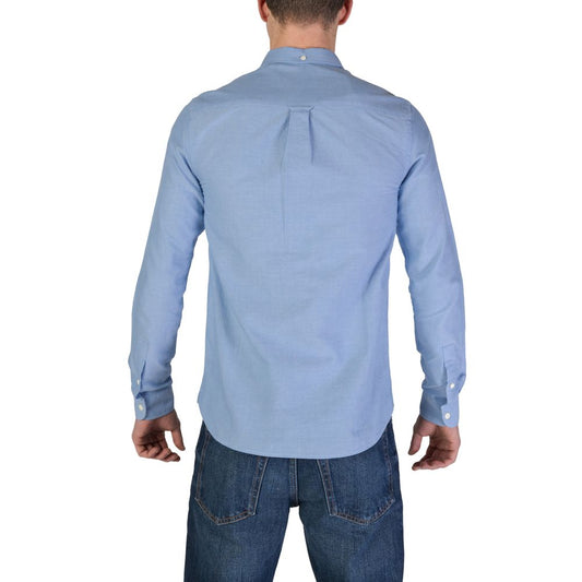 Lyle &amp; Scott Blå Skjorta i Ekologisk Bomull