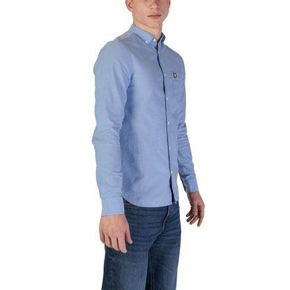 Lyle &amp; Scott Blå Skjorta i Ekologisk Bomull