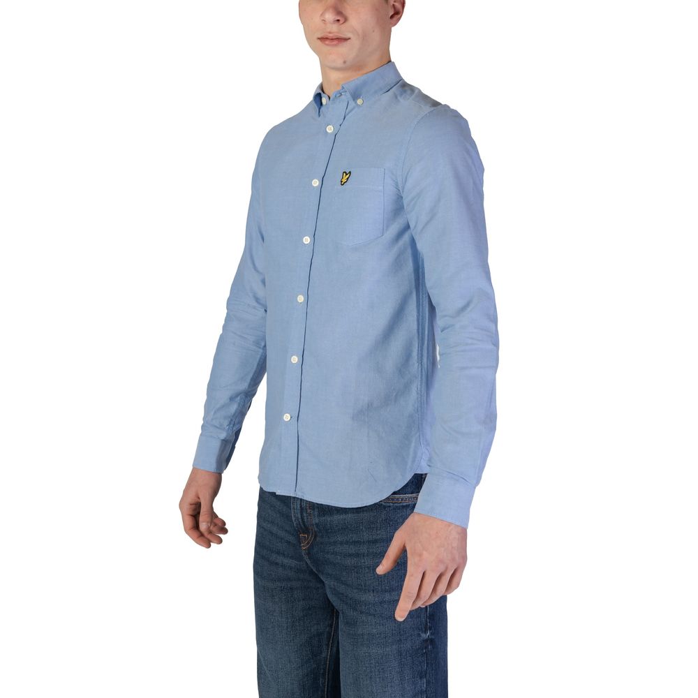 Lyle &amp; Scott Blå Skjorta i Ekologisk Bomull