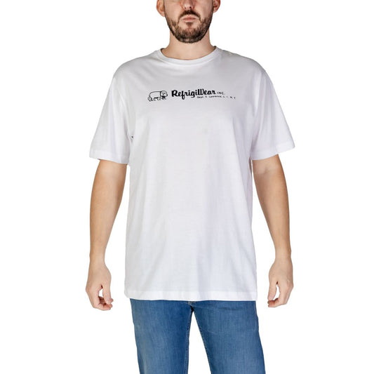 Vit bomulls-T-shirt