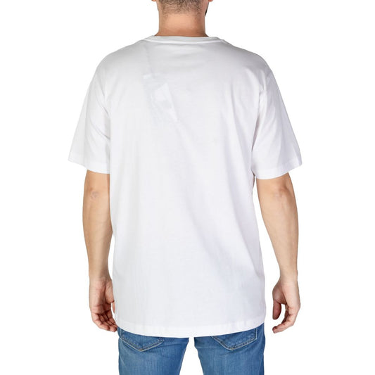 Vit bomulls-T-shirt