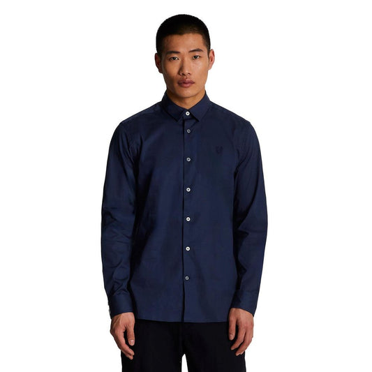Lyle &amp; Scott Blå bomullsskjorta
