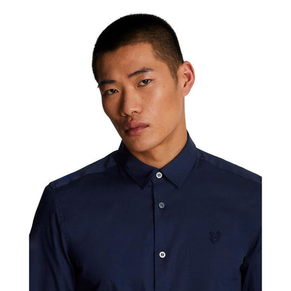 Lyle &amp; Scott Blå bomullsskjorta