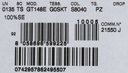 Vit prickig sidenhalsduk med smal passform