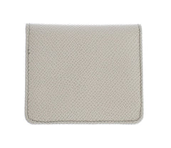 Dolce & Gabbana White Dauphine Leather Case Wallet