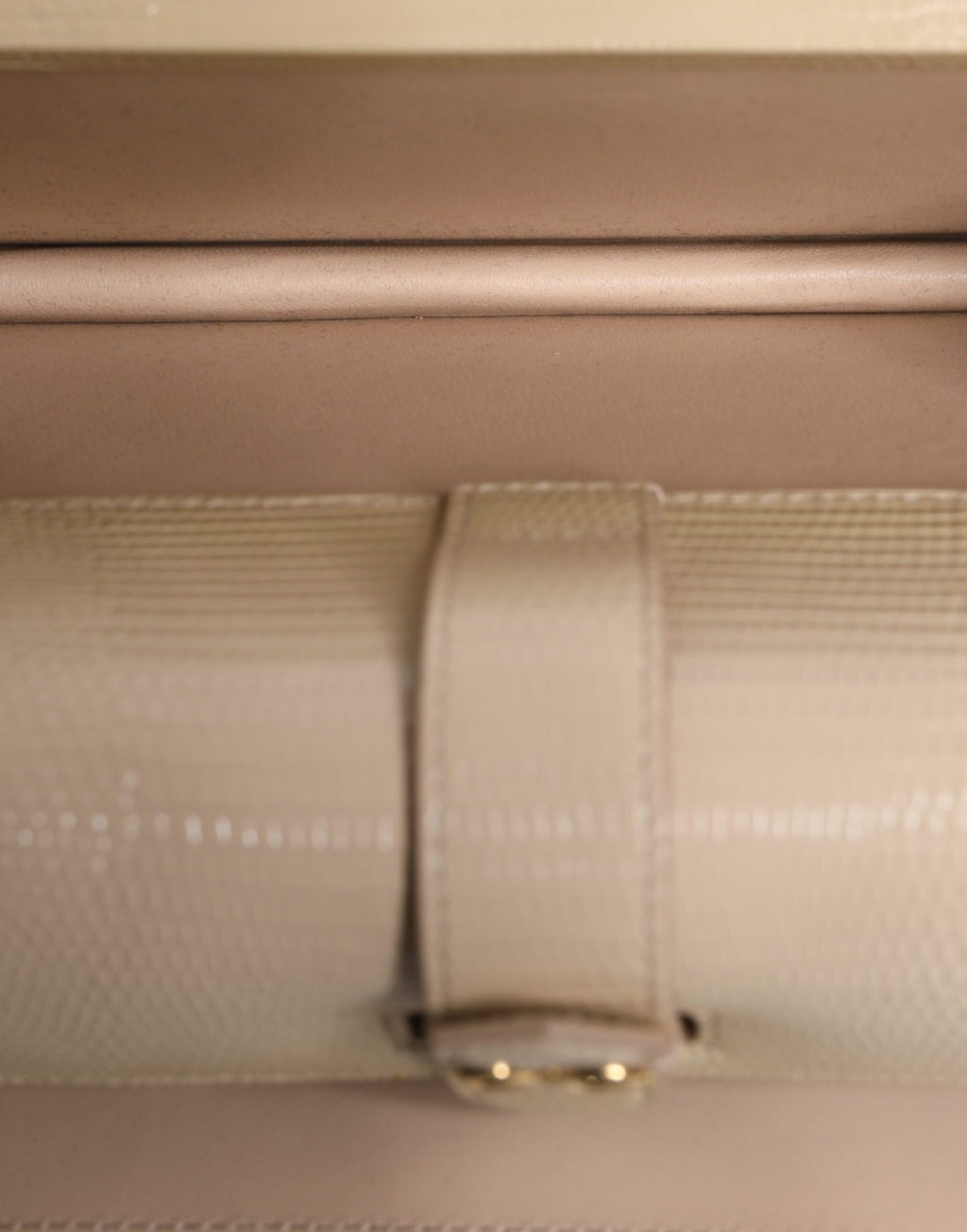 Beige läder Ingrid axelväska med topphandtag