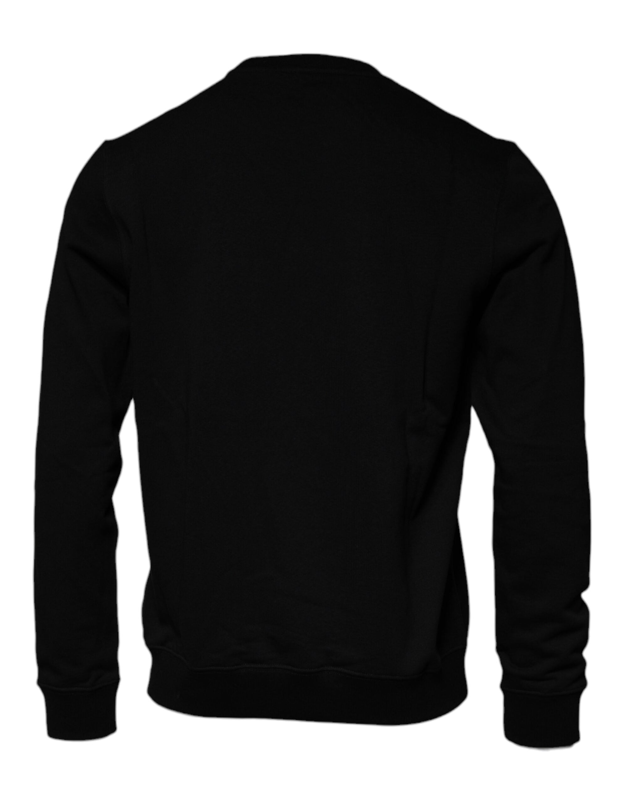Svart Medusa Fleece Herre Genser med rund hals