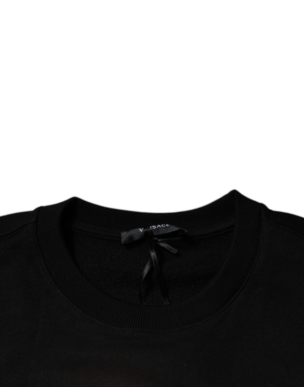 Svart Medusa Fleece Herr Rund Halsad Tröja