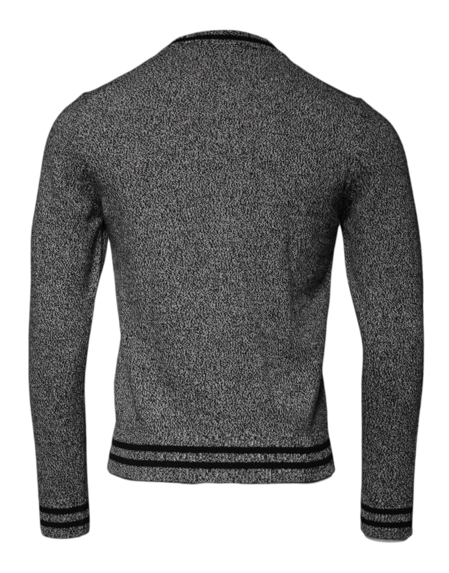 Dolce &amp; Gabbana Grå Crown King Cashmere Pullover-tröja