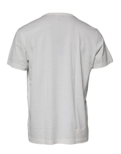 Dolce &amp; Gabbana Vit Royals Heritage Bomullst-t-shirt