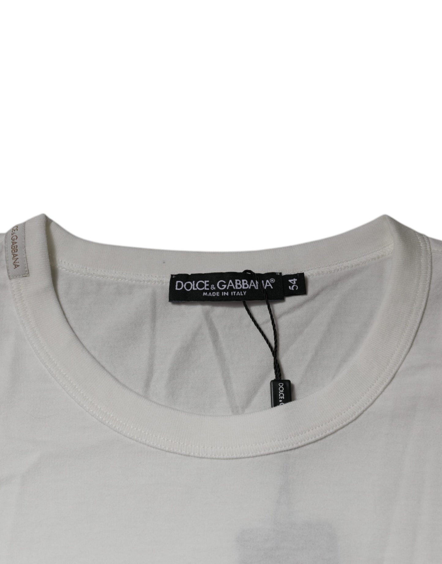 Dolce &amp; Gabbana Vit Royals Heritage Bomullst-t-shirt