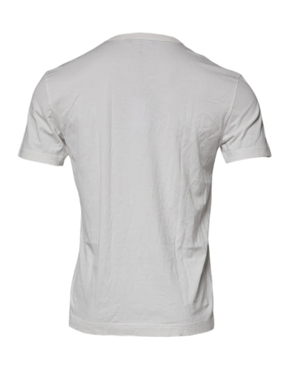 Dolce &amp; Gabbana Vit Royals Heritage Bomullst-t-shirt