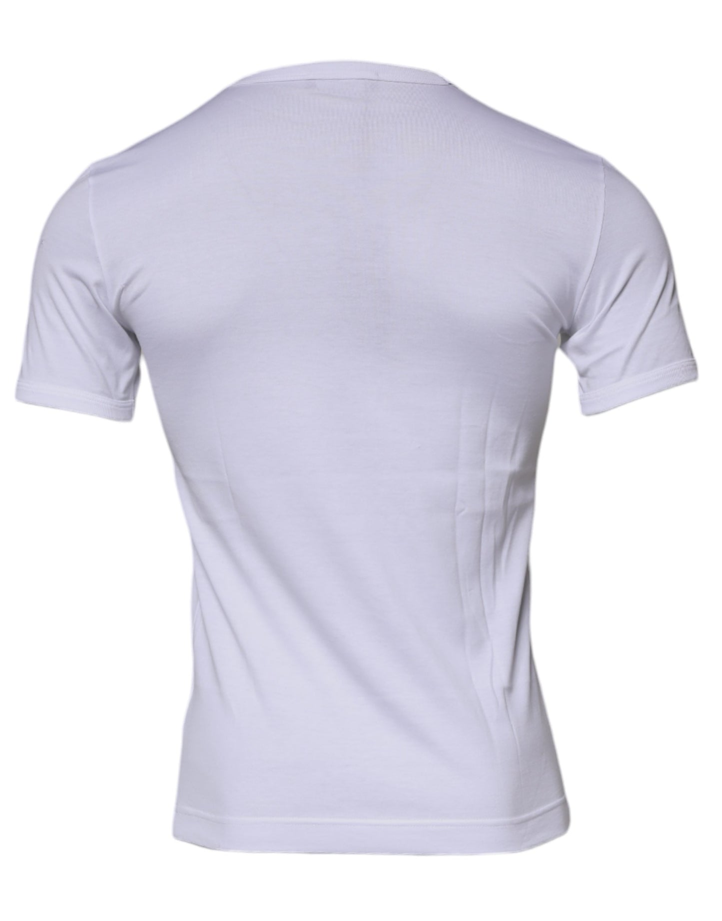 Dolce &amp; Gabbana Vit Panda King Bomulls-T-shirt med Rund Hals