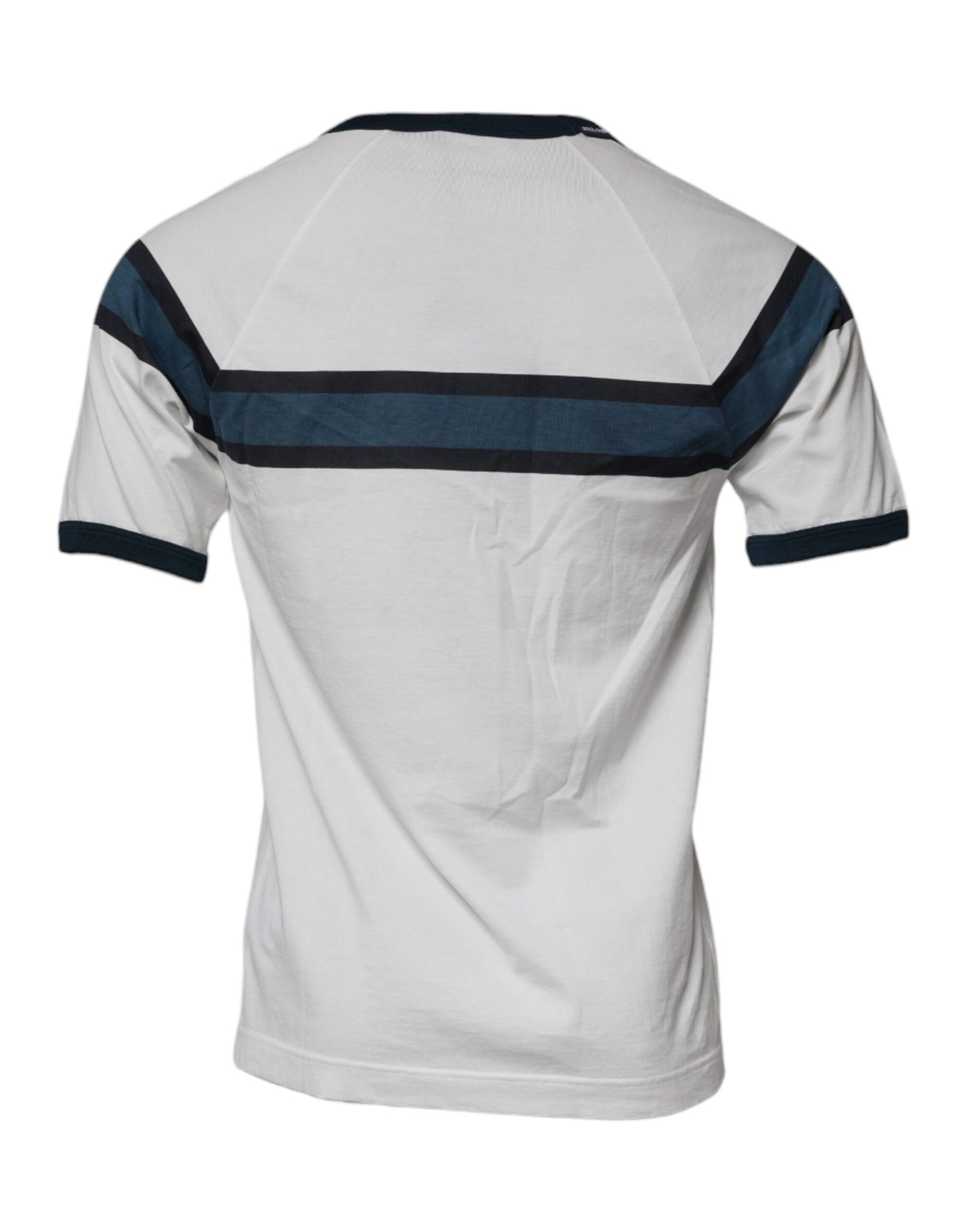 Dolce &amp; Gabbana Vit DG Crown Bomull Rund Hals T-shirt