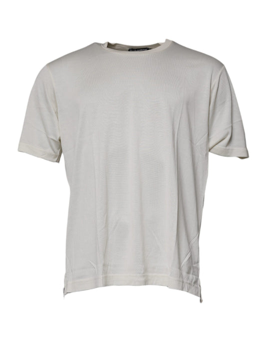 Dolce &amp; Gabbana Off White Rundringad Kortärmad T-shirt