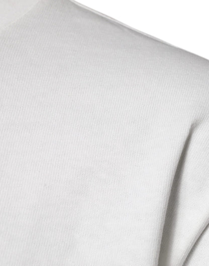 Dolce &amp; Gabbana Vit DG Logo Rundringad Kortärmad T-shirt