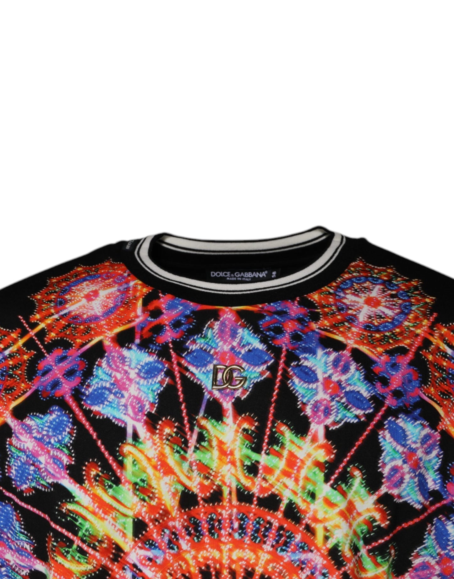 Dolce &amp; Gabbana Flerfarget Kaleidoskop Herre Kortermet T-skjorte