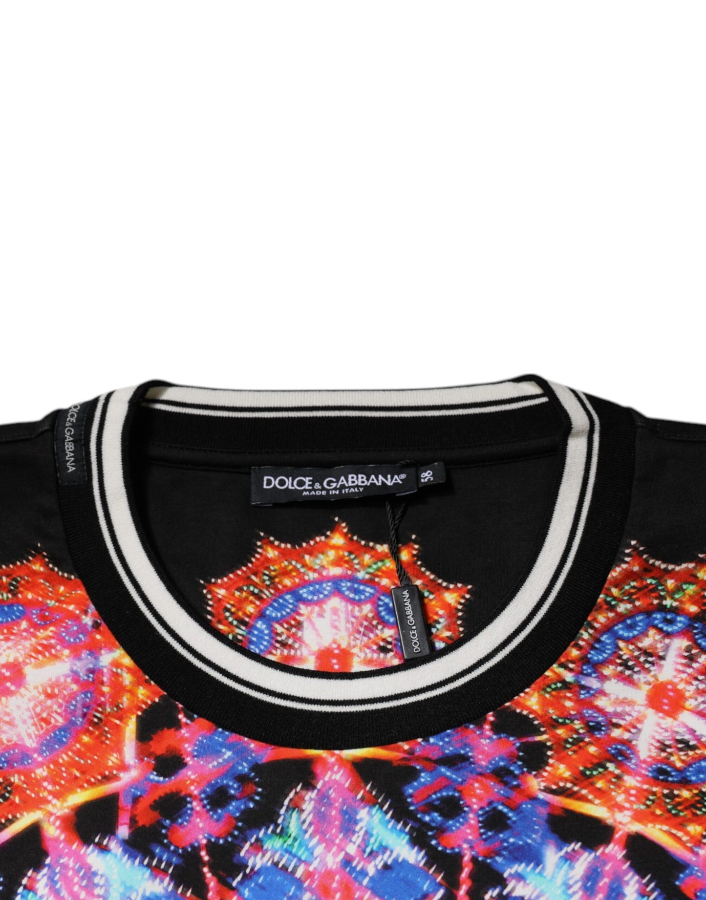 Dolce &amp; Gabbana Flerfarget Kaleidoskop Herre Kortermet T-skjorte