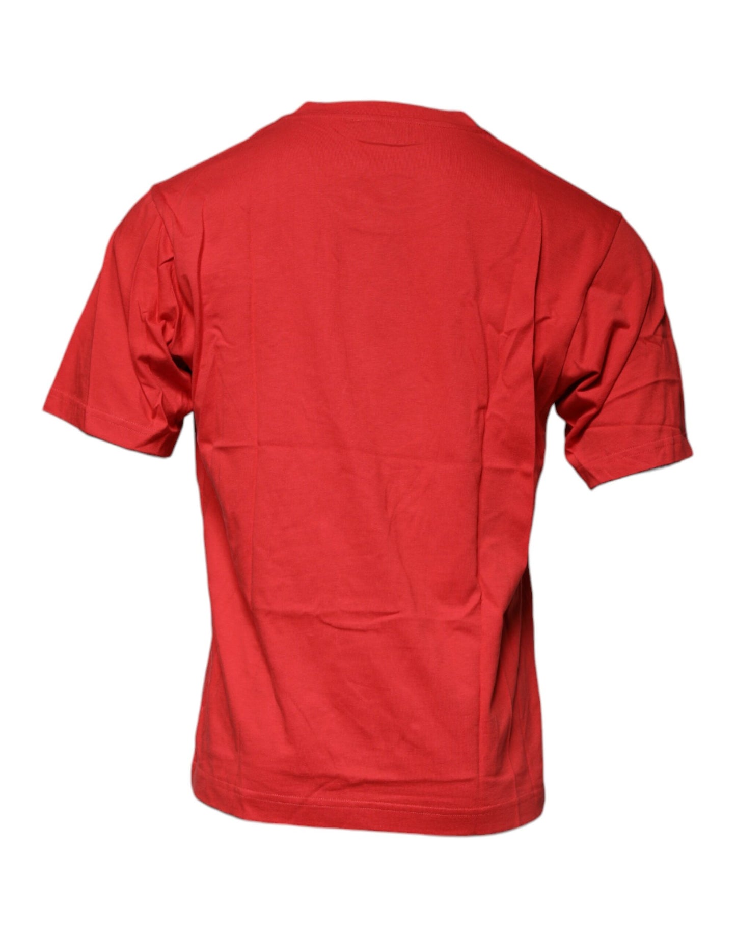 Dolce &amp; Gabbana Rød DG Logo Bomulls-T-skjorte med rund hals