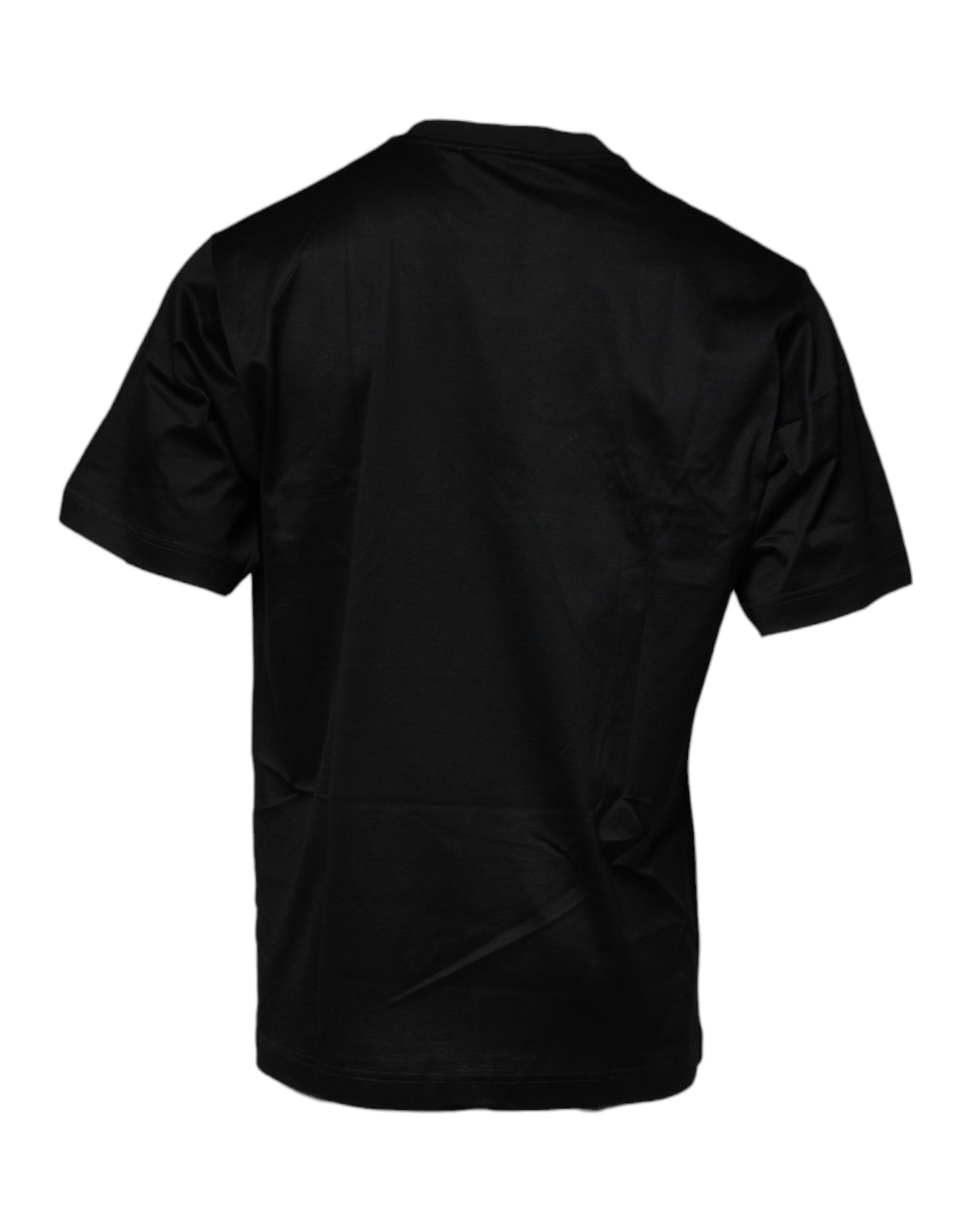 Dolce &amp; Gabbana svart rund hals t-skjorte med korte ermer