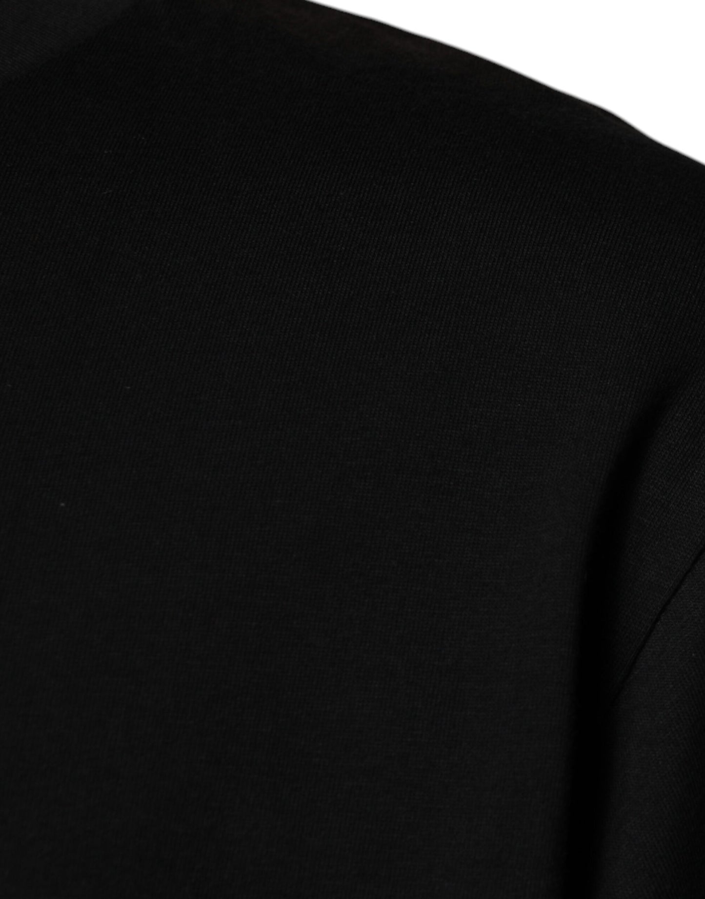 Dolce &amp; Gabbana svart rund hals t-skjorte med korte ermer
