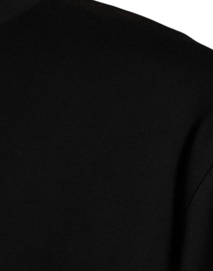 Dolce &amp; Gabbana svart rund hals t-skjorte med korte ermer