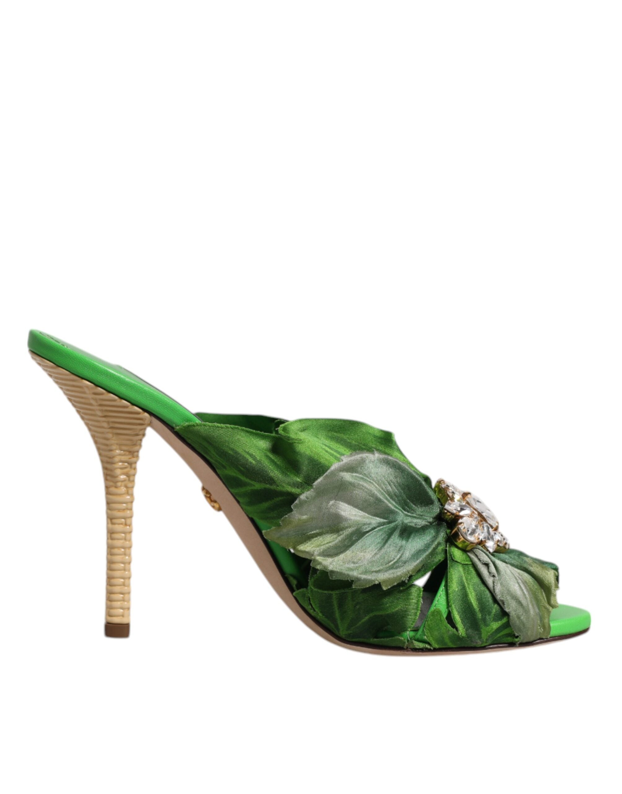 Gröna kristallslippers KEIRA sandaler