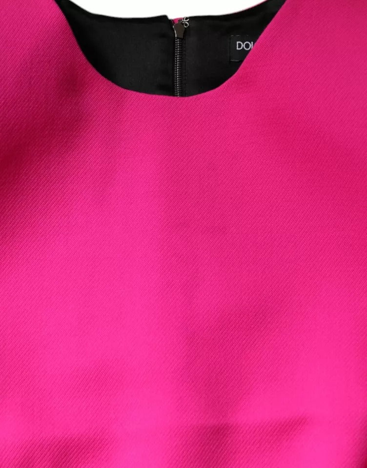 Rosa Ärmlös Bodycon A-linjeformad Miniklänning