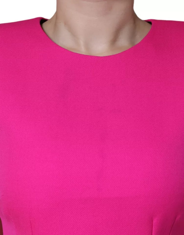 Rosa Ärmlös Bodycon A-linjeformad Miniklänning