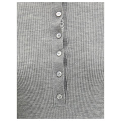 Gucci Gray Cashmere Top