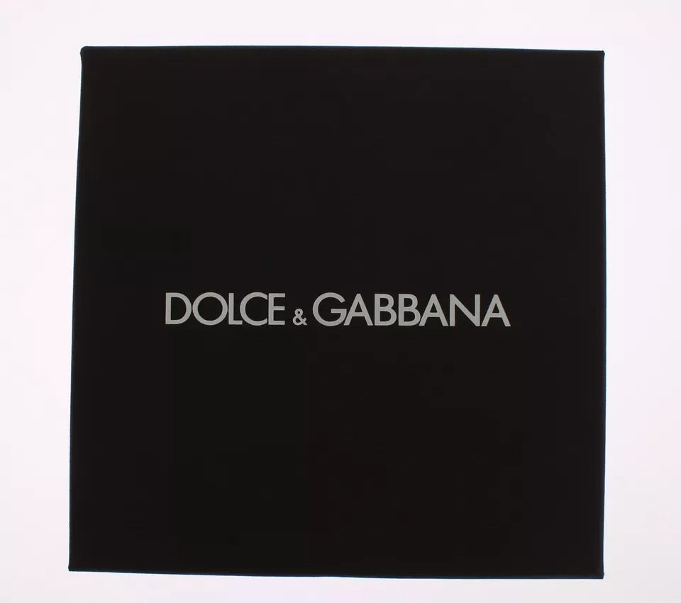 Dolce &amp; Gabbana Brun Gull Raffia Lærlås Finder Chain Nøkkelring