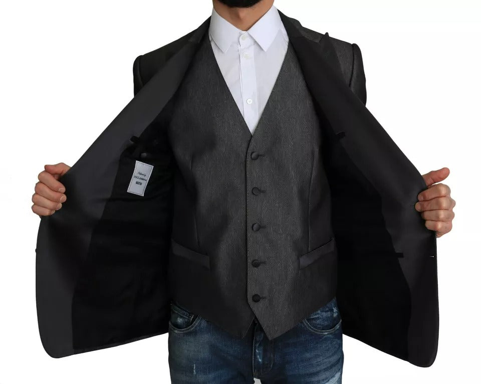 Grå MARTINI 2-delt vestkåpeblazer