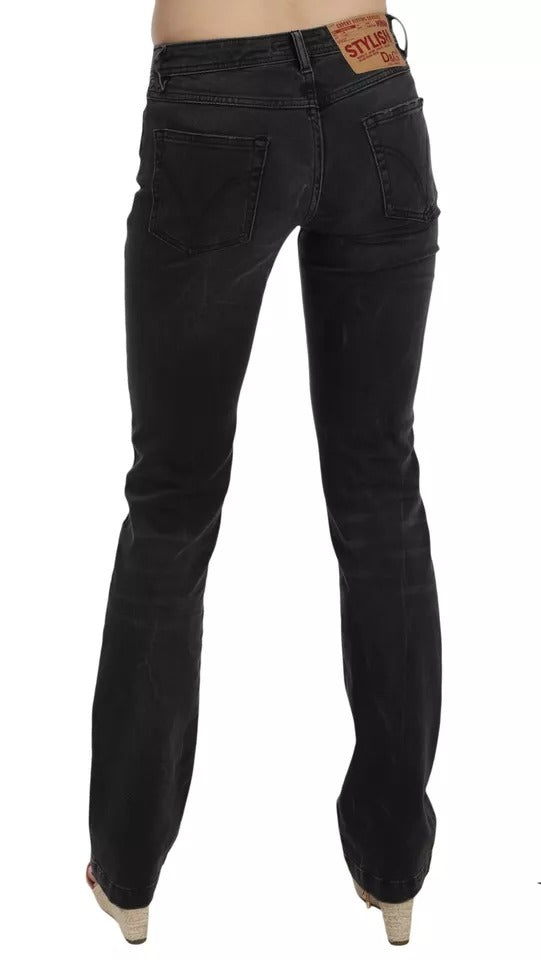Svarta slim fit bomullsjeans D&amp;G byxor
