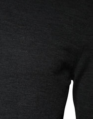 Dolce & Gabbana Gray Wool Knit Turtleneck Pullover Sweater