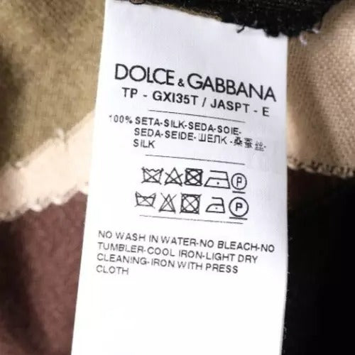 Flerfärgad kamouflagekrage-polo-t-shirt