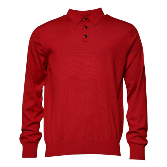 Dolce &amp; Gabbana Röd Kashmirkragetröja