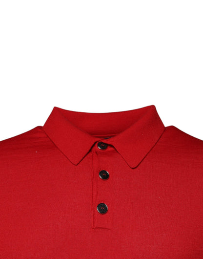 Dolce &amp; Gabbana Röd Kashmirkragetröja