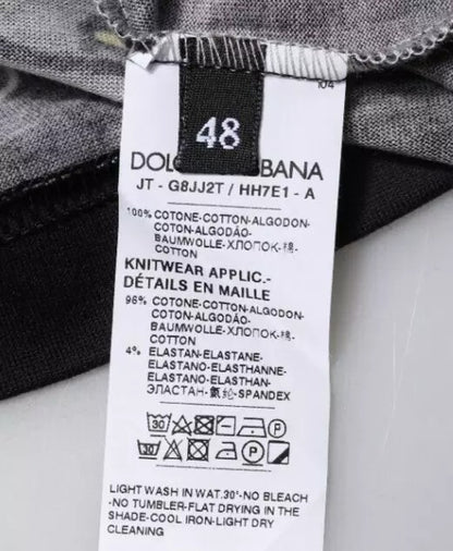 Dolce &amp; Gabbana Svart 2019 Grisens år T-skjorte med rund hals