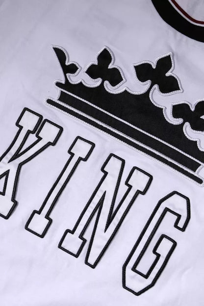 Dolce &amp; Gabbana Hvit Jersey Rund Hals Kortermet T-skjorte