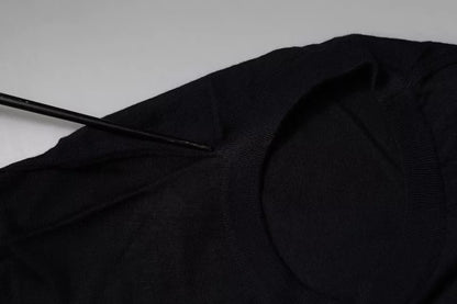 Dolce &amp; Gabbana Blå Kashmir Rund Halsad Pullovertröja