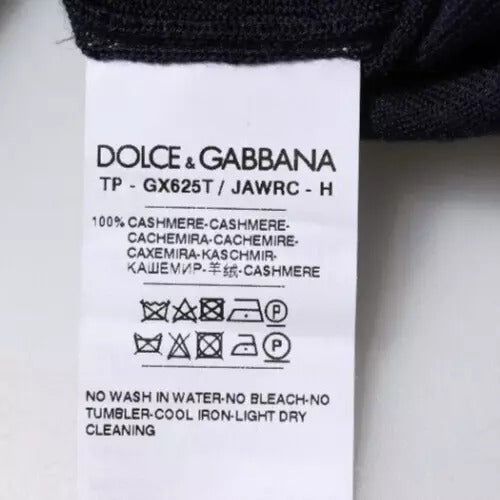 Dolce &amp; Gabbana Blå Kashmir Polotröja