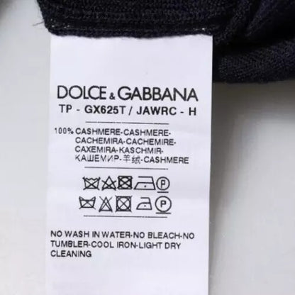 Dolce &amp; Gabbana Blå Kashmir Polotröja